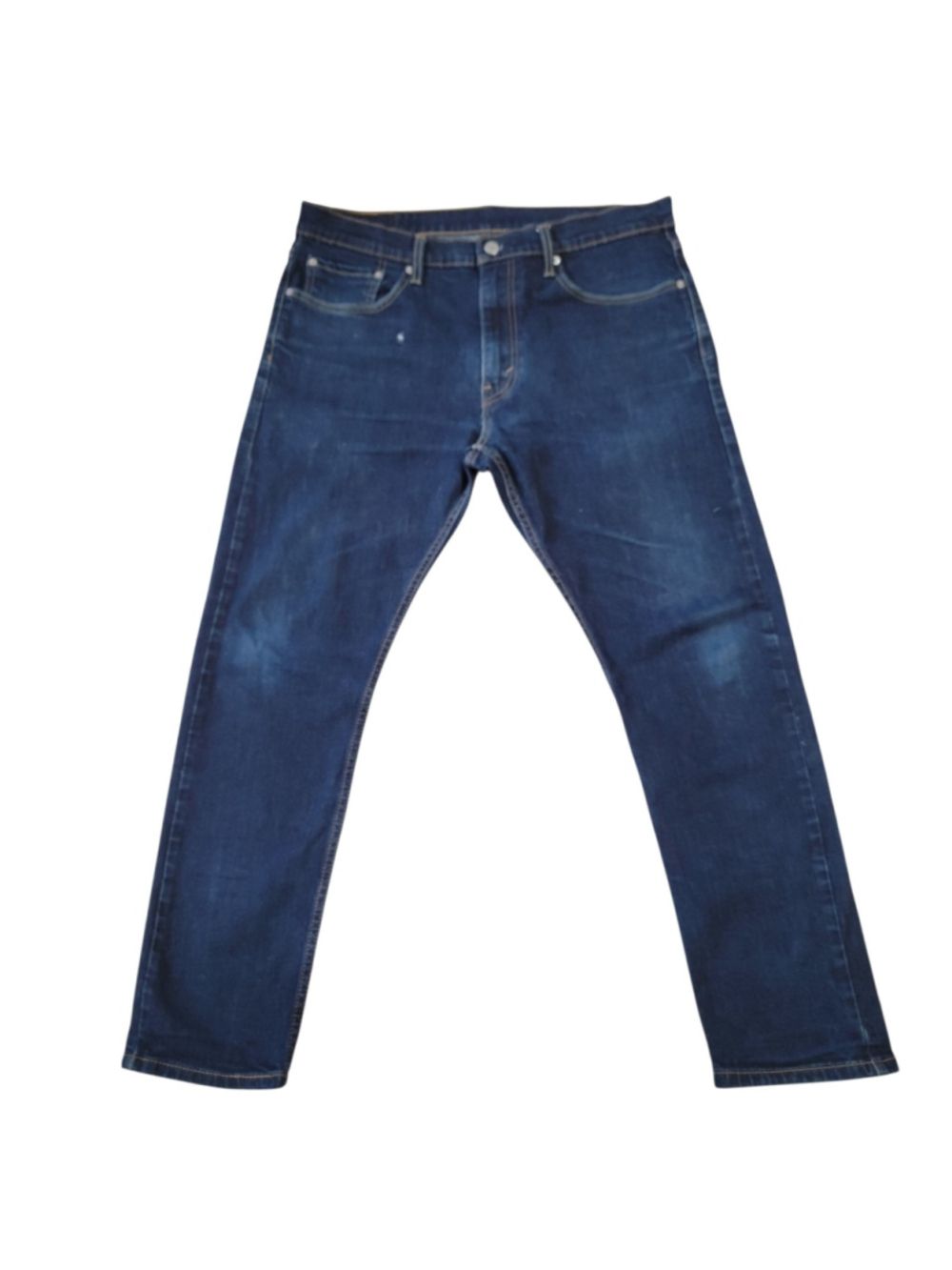 Levi's 512 Slim Straight Blue Cotton Elastane Blend Zip-Fly Jeans Size 36/30 Men